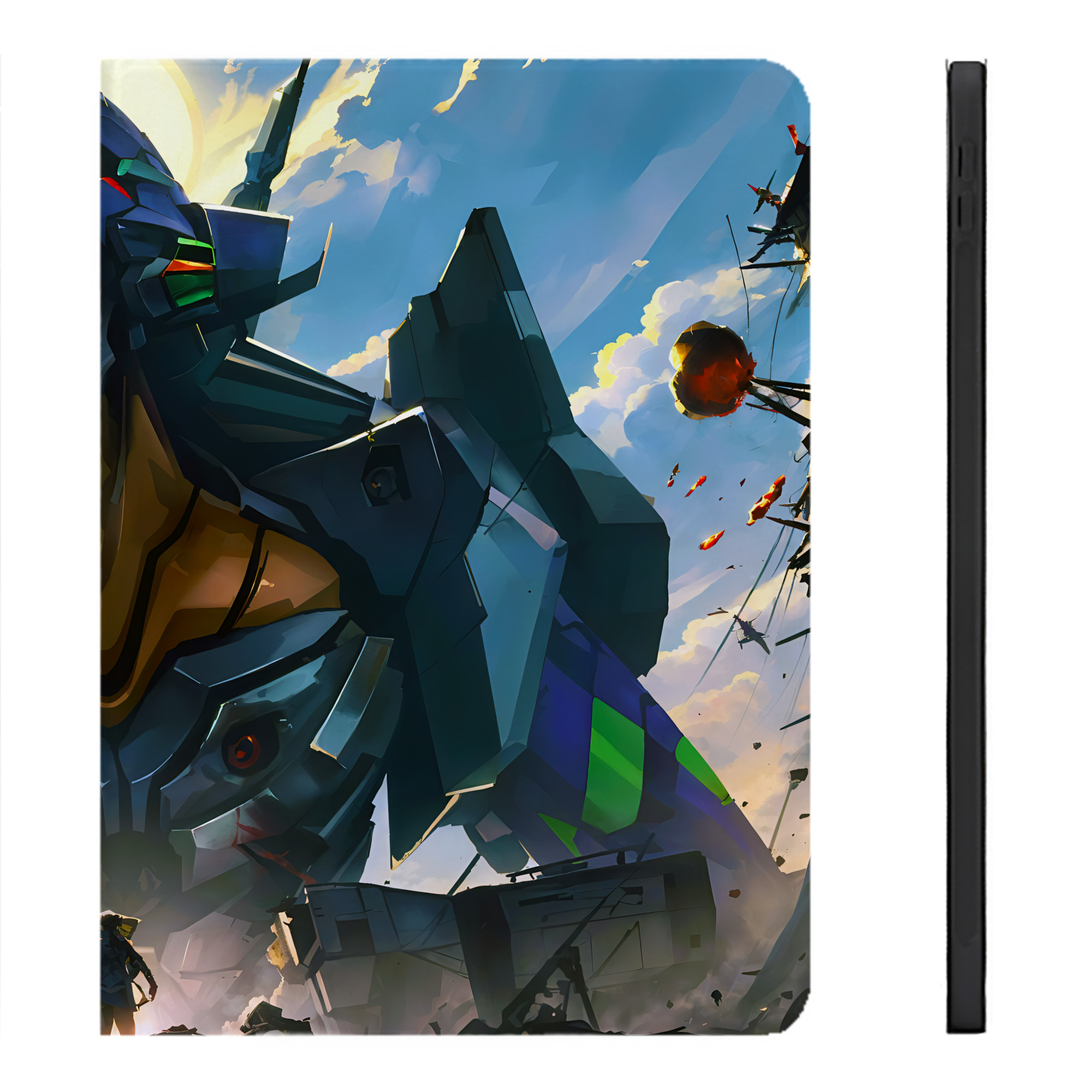 （画像用） EVA 新世紀エヴァンゲリオン IPadケース ペンホルダー付き ブックスタイルデザイン